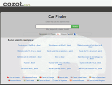 Tablet Screenshot of cars.cozot.in